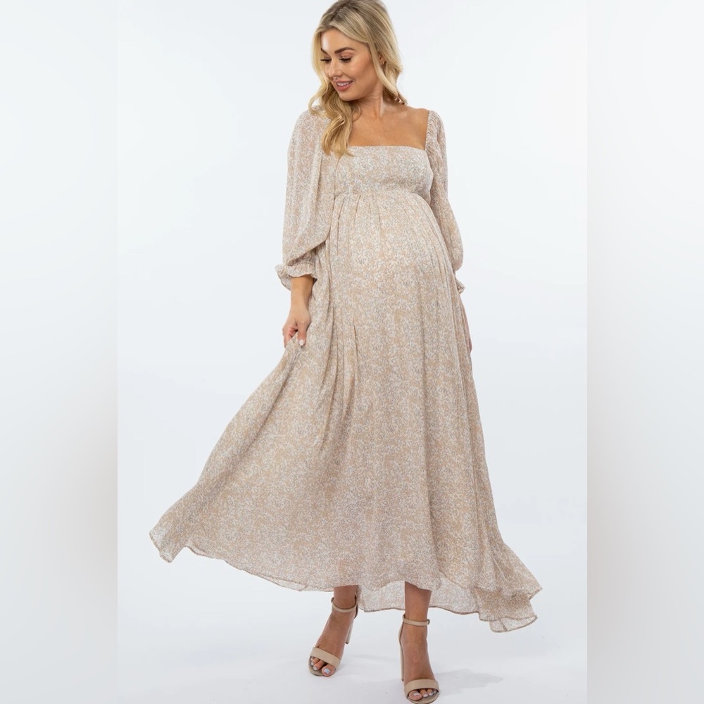 Pink Blush Maternity Dress